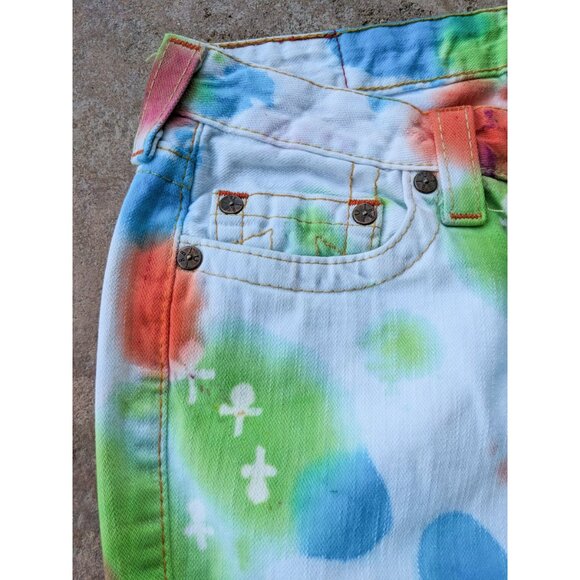 rare🔥 True Religion flare "Cocktail Butterfly" custom - Picture 8 of 13